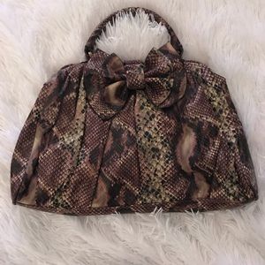 Jessica Simpson Snake Print Satchel